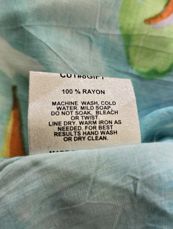 Jams World Hawaiian Shirt Womens L Tropical Floral Button Down Short Sleeve - Picture 7 of 7